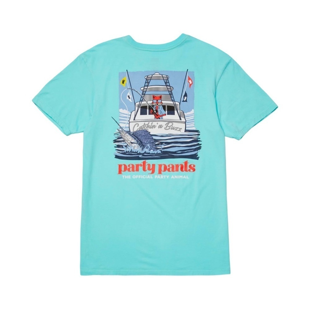 Party Pants Catchin" a Buzz Tee Mint Green NWT Size XL